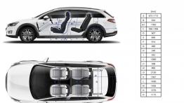 Peugeot 508 RXH Facelifting (2015) - szkic auta - wymiary