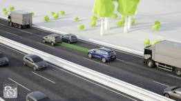 Volkswagen Touareg II Facelifting (2015) - schemat działania systemu bezpieczeństwa