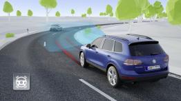 Volkswagen Touareg II Facelifting (2015) - schemat działania systemu bezpieczeństwa