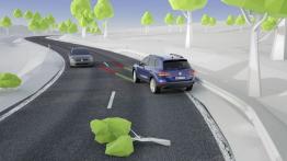 Volkswagen Touareg II Facelifting (2015) - schemat działania systemu bezpieczeństwa