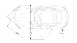 Mercedes-AMG GT (2015) - szkic auta - wymiary