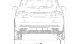 Mercedes-AMG GLE 63 S (W 166) 2016 - szkic auta - wymiary