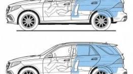 Mercedes-AMG GLE 63 S (W 166) 2016 - szkic auta - wymiary