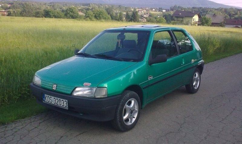 Peugeot 106 I 1.4 75KM 55kW 1991-1996