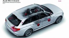 Audi RS4 Avant 2012 - schemat konstrukcyjny auta