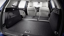 Mercedes B200 CDI 2012 - tylna kanapa złożona, widok z bagażnika