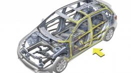 Mercedes B200 CDI 2012 - schemat konstrukcyjny auta