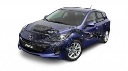 Mazda 3 hatchback 2012 - schemat konstrukcyjny auta