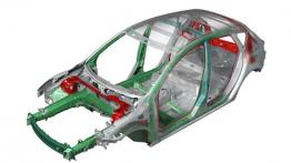 Mazda 3 hatchback 2012 - schemat konstrukcyjny auta