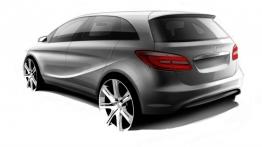Mercedes B200 CDI 2012 - szkic auta