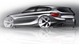 BMW 118i 2012 - szkic auta