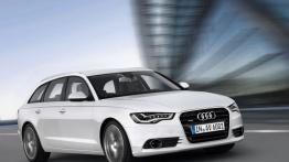 Audi A6 Avant V6 TDI 2012 - przód - reflektory włączone