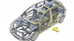 Mercedes B180 CDI 2012 - schemat konstrukcyjny auta