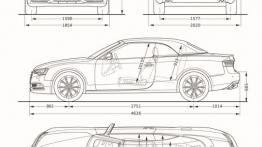 Audi A5 Cabrio 2012 - szkic auta
