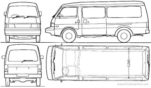 Szkic techniczny Mazda E2000