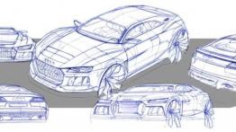 Audi Sport Quattro Concept (2013) - szkic auta