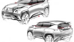 Mitsubishi GC-PHEV Concept (2013) - szkic auta
