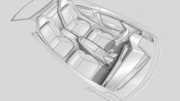 Audi Sport Quattro Concept (2013) - szkic wnętrza