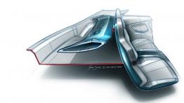 Audi Sport Quattro Concept (2013) - szkic wnętrza