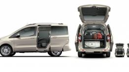 Ford Tourneo Courier (2013) - tył - bagażnik otwarty