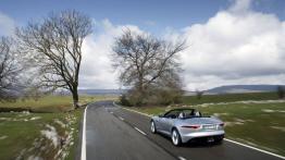 Jaguar F-Type V6S Rhodium Silver - widok z tyłu