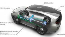 Mitsubishi GC-PHEV Concept (2013) - schemat konstrukcyjny auta