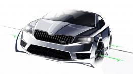 Skoda Octavia III RS Liftback (2013) - szkic auta