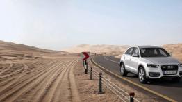 Audi Q3 - przód - reflektory włączone