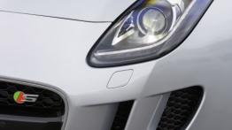 Jaguar F-Type V6S Rhodium Silver - lewy przedni reflektor - włączony