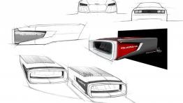Audi Sport Quattro Concept (2013) - szkic elementu nadwozia