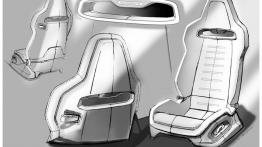 Audi Sport Quattro Concept (2013) - szkic wnętrza