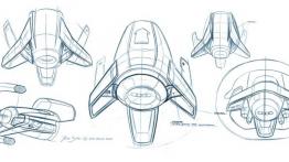 Audi Sport Quattro Concept (2013) - szkic wnętrza