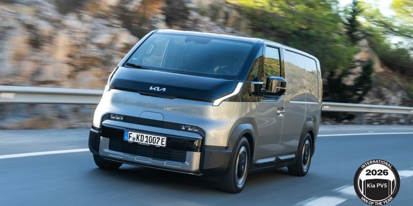 Kia PV5 z tytułem International Van of The Year 2026