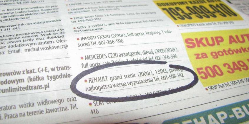 Gdzie najlepiej sprzedać / kupić używany samochód?