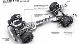 Audi RS5 TDI Concept (2014) - schemat konstrukcyjny auta