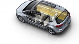 Volkswagen Golf VII Sportsvan (2014) - schemat przestrzeni bagażowej
