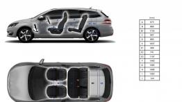 Peugeot 308 SW II (2014) - szkic auta - wymiary