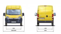 Citroen Jumper II Facelifting (2014) - szkic auta - wymiary