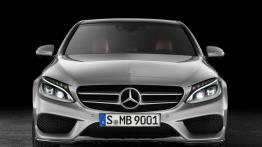 Mercedes klasy C 250 AMG Line (2014) - przód - reflektory włączone