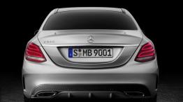 Mercedes klasy C 250 AMG Line (2014) - tył - reflektory włączone
