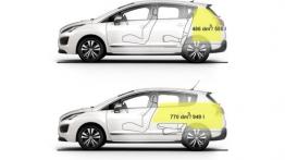 Peugeot 3008 HYbrid4 Facelifting (2014) - szkic auta - wymiary