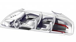 Audi TT offroad concept (2014) - szkic wnętrza