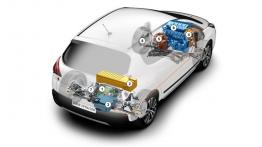 Peugeot 3008 HYbrid4 Facelifting (2014) - schemat konstrukcyjny auta