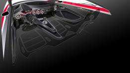 Audi TT quattro sport Concept (2014) - szkic wnętrza