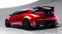 Honda Civic IX Type-R Concept (2014) - szkic auta