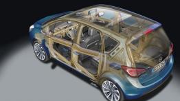 Opel Meriva II Facelifting (2014) - schemat konstrukcyjny auta