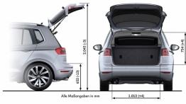 Volkswagen Golf VII Sportsvan (2014) - szkic auta - wymiary