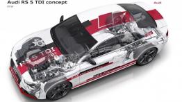 Audi RS5 TDI Concept (2014) - schemat konstrukcyjny auta