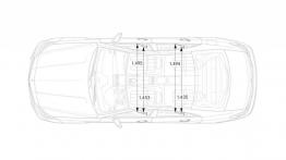 Mercedes CLS 63 AMG S-Modell C218 Facelifting (2015) - szkic auta - wymiary