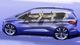 BMW serii 2 Gran Tourer (2015) - szkic auta